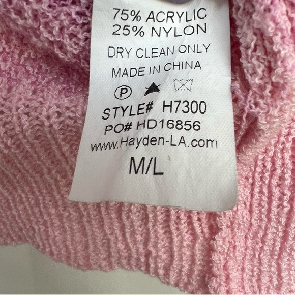 Hayden Los Angeles Pink Animal Print Long Cardigan Make Time For Love Leopard M - Picture 9 of 13